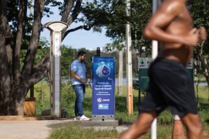 Instalação de pontos de hidratação em parques do DF marca início de nova fase de infraestrutura