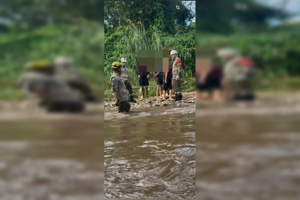 Jovens ficam ilhados após subida repentina de rio em GO