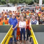 Celina Leão inaugura papa-entulho no Riacho Fundo e reforça limpeza no DF