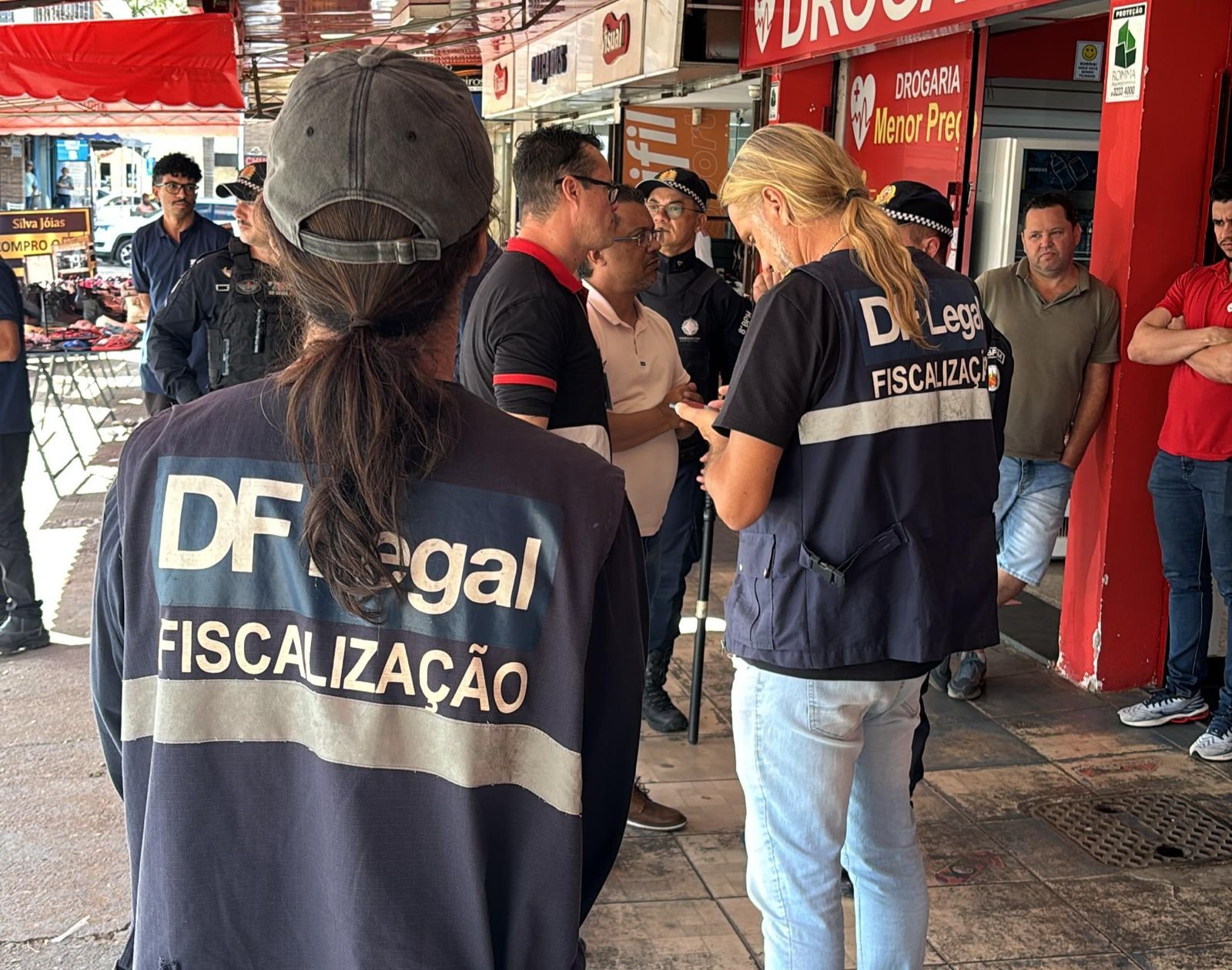 Centro de Ceilândia recebe ação conjunta para reforçar segurança e organização