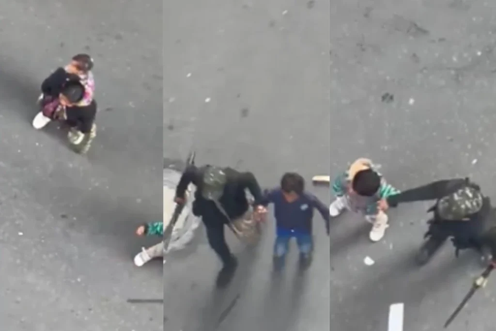 Crianças são usadas como escudo contra agentes em protesto na Colômbia