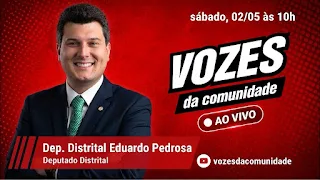 Ao vivo: Eduardo Pedrosa participa do Vozes da Comunidade neste sábado (2)