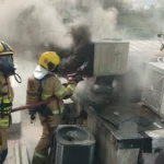 Incêndio com muita fumaça em restaurante no Sudoeste assusta moradores