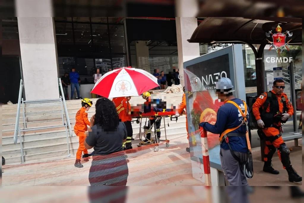 Homem cai de andaime de 4 metros e sofre traumatismo craniano