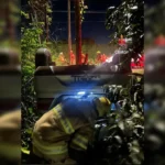 Carro capota na DF-440 e bombeiros resgatam vítima dentro do veículo
