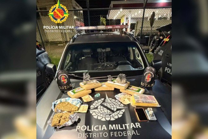 Polícia apreende R$ 100 mil em drogas e prende dois em Arniqueiras
