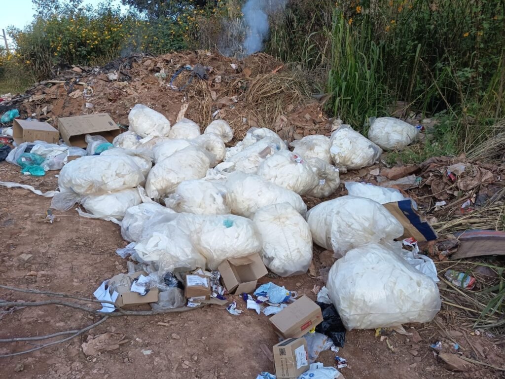 Fábrica no Gama é multada por fazer descarte irregular de lixo às margens de rodovia