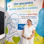 Painel de fotos no HRSM permite que gestantes guardem uma imagem dos instantes que antecedem o parto