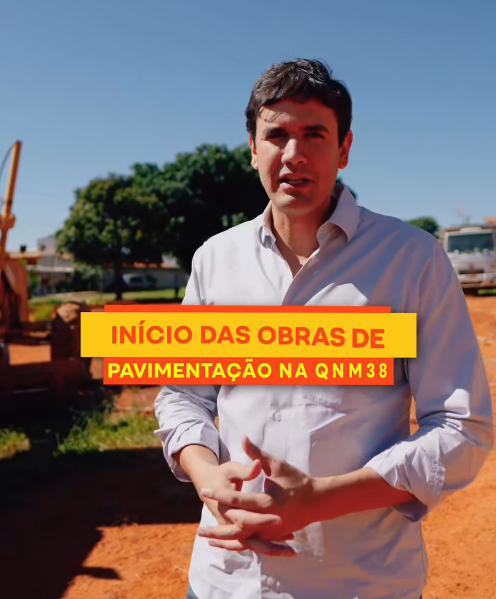 Obras de pavimentação da QNM 38 têm início e vão beneficiar 62 famílias da região